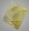 Yellow Cleaved Fluorite Octahedron - Illinois #36154-1